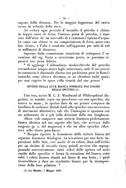 Cronichetta mensuale delle piu importanti moderne scoperte nelle scienze naturali e loro applicazioni alle arti ed industria