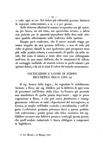 Cronichetta mensuale delle piu importanti moderne scoperte nelle scienze naturali e loro applicazioni alle arti ed industria