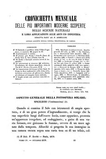 Cronichetta mensuale delle piu importanti moderne scoperte nelle scienze naturali e loro applicazioni alle arti ed industria