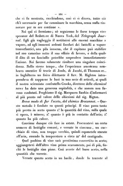 Cronichetta mensuale delle piu importanti moderne scoperte nelle scienze naturali e loro applicazioni alle arti ed industria