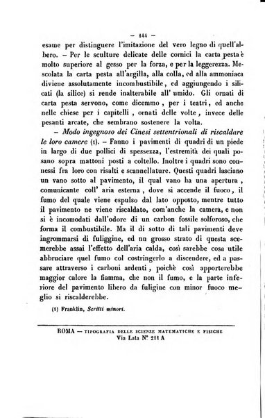 Cronichetta mensuale delle piu importanti moderne scoperte nelle scienze naturali e loro applicazioni alle arti ed industria