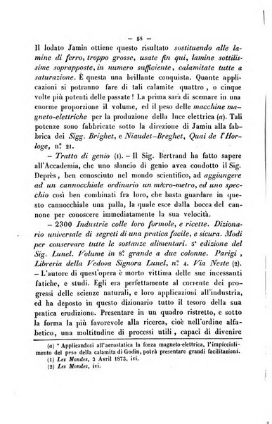 Cronichetta mensuale delle piu importanti moderne scoperte nelle scienze naturali e loro applicazioni alle arti ed industria