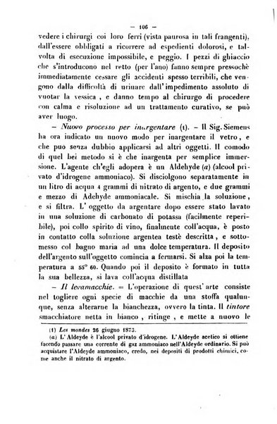 Cronichetta mensuale delle piu importanti moderne scoperte nelle scienze naturali e loro applicazioni alle arti ed industria