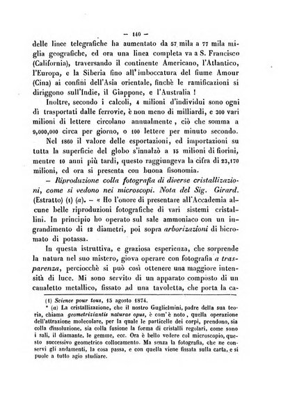 Cronichetta mensuale delle piu importanti moderne scoperte nelle scienze naturali e loro applicazioni alle arti ed industria