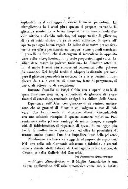 Cronichetta mensuale delle piu importanti moderne scoperte nelle scienze naturali e loro applicazioni alle arti ed industria