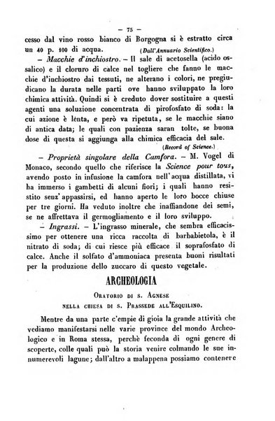 Cronichetta mensuale delle piu importanti moderne scoperte nelle scienze naturali e loro applicazioni alle arti ed industria