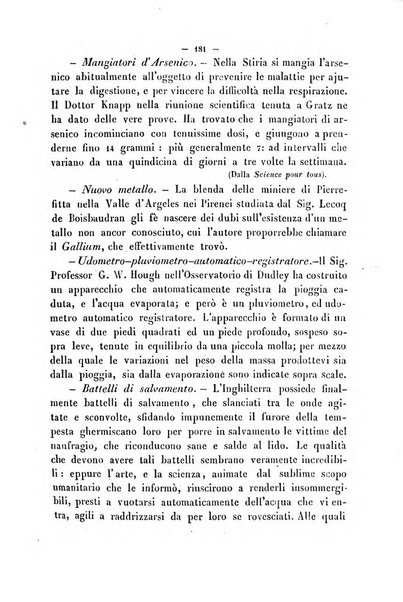 Cronichetta mensuale delle piu importanti moderne scoperte nelle scienze naturali e loro applicazioni alle arti ed industria