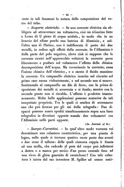 Cronichetta mensuale delle piu importanti moderne scoperte nelle scienze naturali e loro applicazioni alle arti ed industria