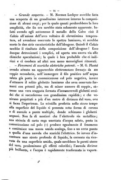 Cronichetta mensuale delle piu importanti moderne scoperte nelle scienze naturali e loro applicazioni alle arti ed industria