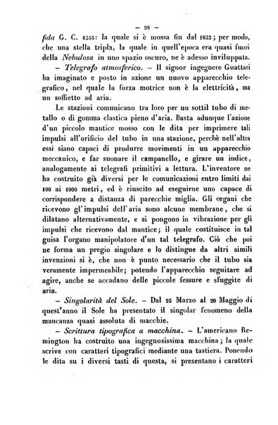 Cronichetta mensuale delle piu importanti moderne scoperte nelle scienze naturali e loro applicazioni alle arti ed industria