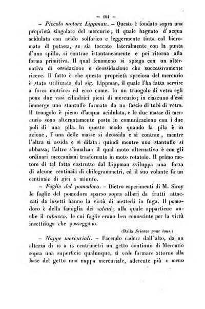 Cronichetta mensuale delle piu importanti moderne scoperte nelle scienze naturali e loro applicazioni alle arti ed industria