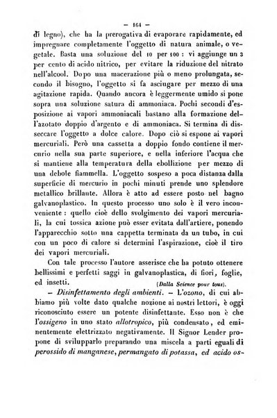 Cronichetta mensuale delle piu importanti moderne scoperte nelle scienze naturali e loro applicazioni alle arti ed industria