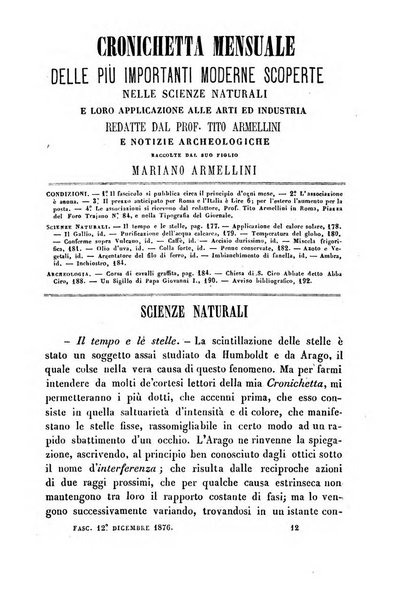 Cronichetta mensuale delle piu importanti moderne scoperte nelle scienze naturali e loro applicazioni alle arti ed industria