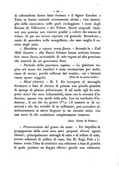 Cronichetta mensuale delle piu importanti moderne scoperte nelle scienze naturali e loro applicazioni alle arti ed industria