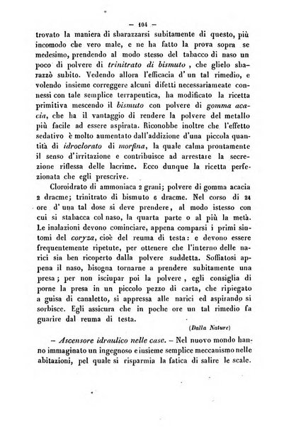 Cronichetta mensuale delle piu importanti moderne scoperte nelle scienze naturali e loro applicazioni alle arti ed industria