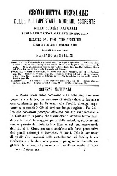 Cronichetta mensuale delle piu importanti moderne scoperte nelle scienze naturali e loro applicazioni alle arti ed industria