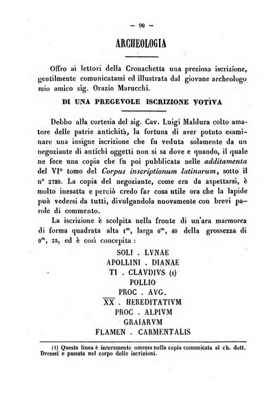 Cronichetta mensuale delle piu importanti moderne scoperte nelle scienze naturali e loro applicazioni alle arti ed industria