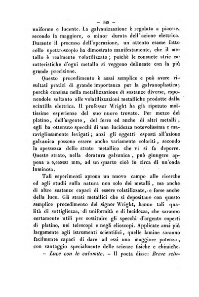 Cronichetta mensuale delle piu importanti moderne scoperte nelle scienze naturali e loro applicazioni alle arti ed industria