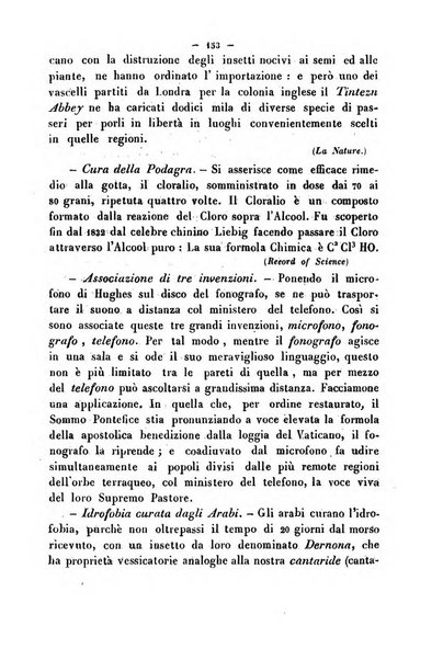 Cronichetta mensuale delle piu importanti moderne scoperte nelle scienze naturali e loro applicazioni alle arti ed industria