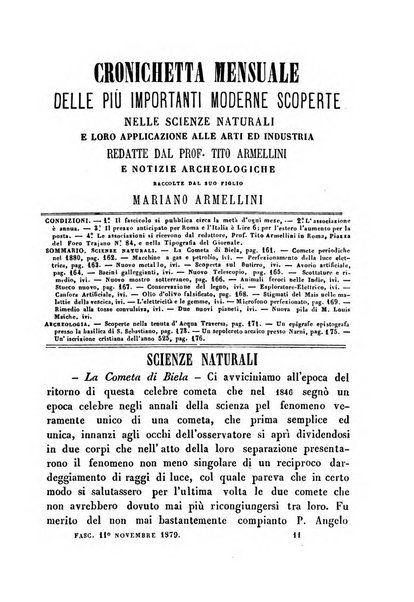 Cronichetta mensuale delle piu importanti moderne scoperte nelle scienze naturali e loro applicazioni alle arti ed industria