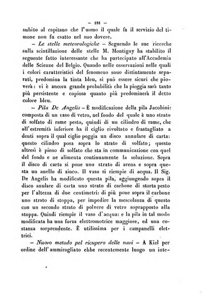 Cronichetta mensuale delle piu importanti moderne scoperte nelle scienze naturali e loro applicazioni alle arti ed industria