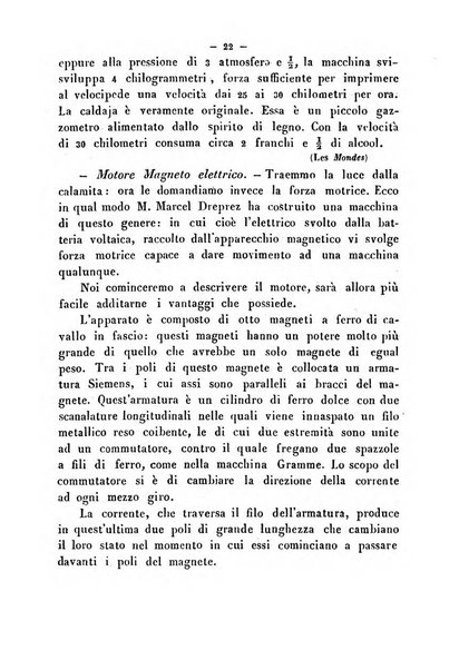 Cronichetta mensuale delle piu importanti moderne scoperte nelle scienze naturali e loro applicazioni alle arti ed industria