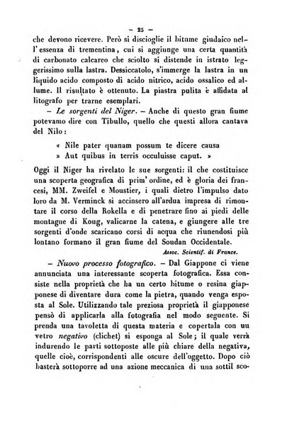 Cronichetta mensuale delle piu importanti moderne scoperte nelle scienze naturali e loro applicazioni alle arti ed industria