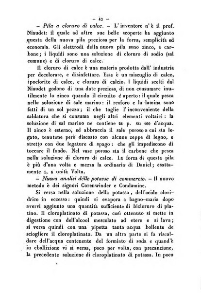 Cronichetta mensuale delle piu importanti moderne scoperte nelle scienze naturali e loro applicazioni alle arti ed industria