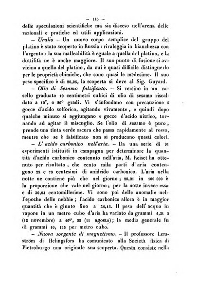 Cronichetta mensuale delle piu importanti moderne scoperte nelle scienze naturali e loro applicazioni alle arti ed industria