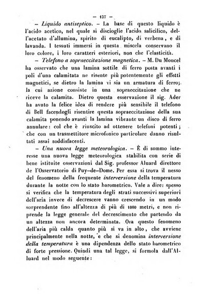 Cronichetta mensuale delle piu importanti moderne scoperte nelle scienze naturali e loro applicazioni alle arti ed industria