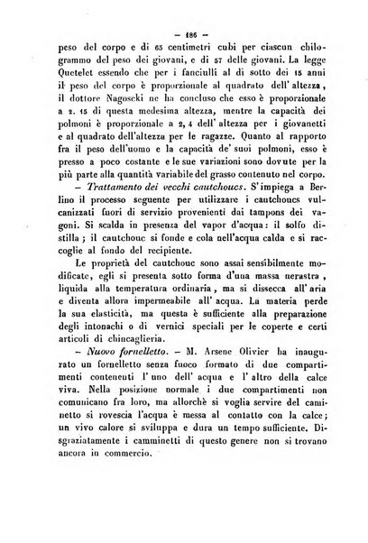 Cronichetta mensuale delle piu importanti moderne scoperte nelle scienze naturali e loro applicazioni alle arti ed industria