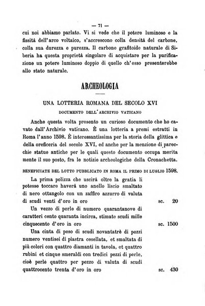 Cronichetta mensuale delle piu importanti moderne scoperte nelle scienze naturali e loro applicazioni alle arti ed industria