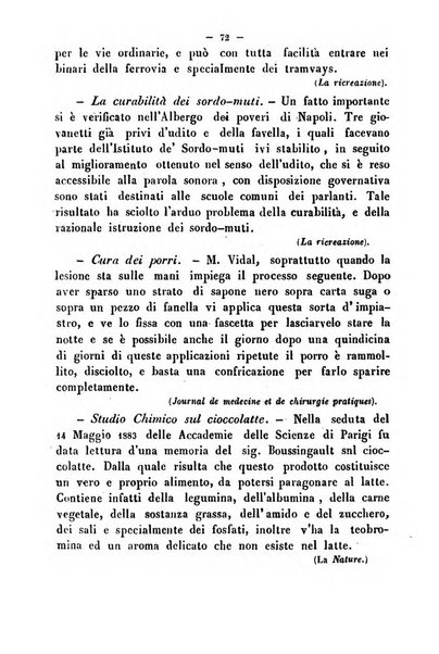 Cronichetta mensuale delle piu importanti moderne scoperte nelle scienze naturali e loro applicazioni alle arti ed industria