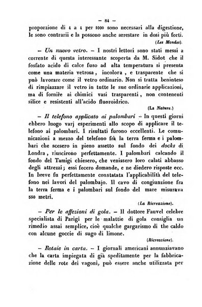 Cronichetta mensuale delle piu importanti moderne scoperte nelle scienze naturali e loro applicazioni alle arti ed industria