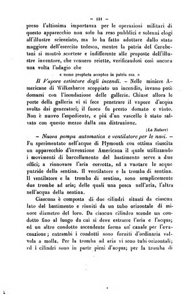 Cronichetta mensuale delle piu importanti moderne scoperte nelle scienze naturali e loro applicazioni alle arti ed industria