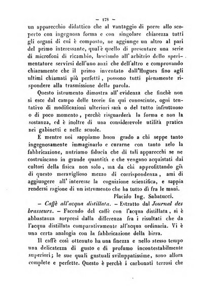 Cronichetta mensuale delle piu importanti moderne scoperte nelle scienze naturali e loro applicazioni alle arti ed industria