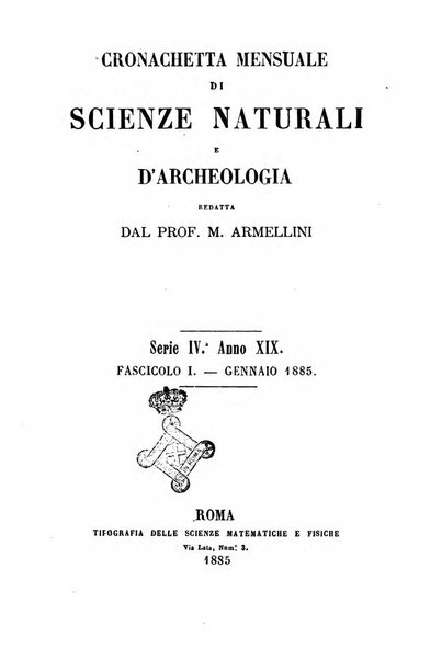 Cronichetta mensuale delle piu importanti moderne scoperte nelle scienze naturali e loro applicazioni alle arti ed industria