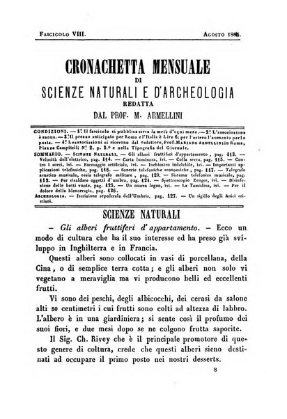 Cronichetta mensuale delle piu importanti moderne scoperte nelle scienze naturali e loro applicazioni alle arti ed industria