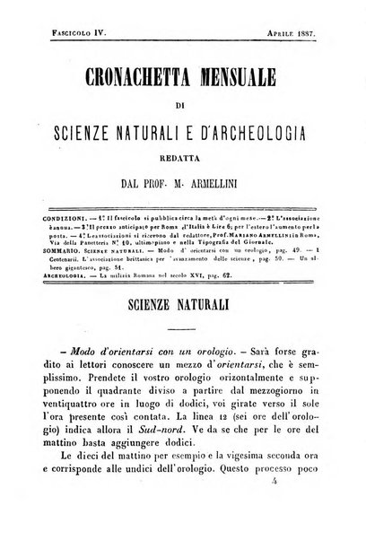 Cronichetta mensuale delle piu importanti moderne scoperte nelle scienze naturali e loro applicazioni alle arti ed industria