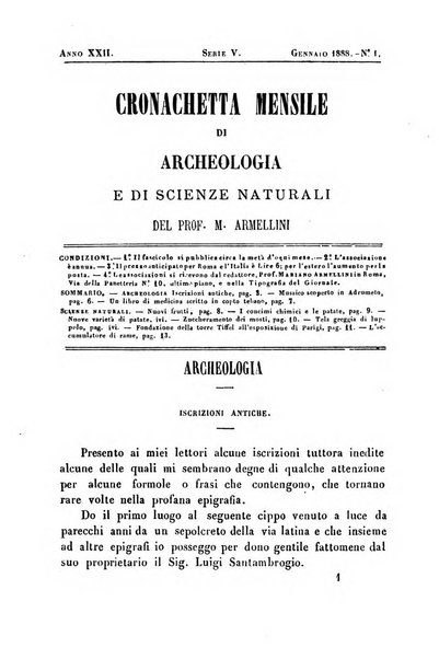 Cronichetta mensuale delle piu importanti moderne scoperte nelle scienze naturali e loro applicazioni alle arti ed industria