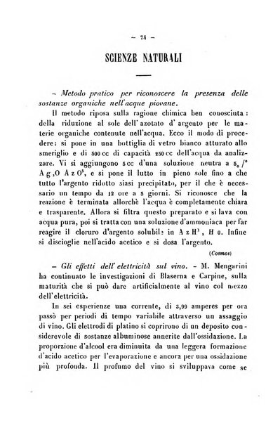 Cronichetta mensuale delle piu importanti moderne scoperte nelle scienze naturali e loro applicazioni alle arti ed industria