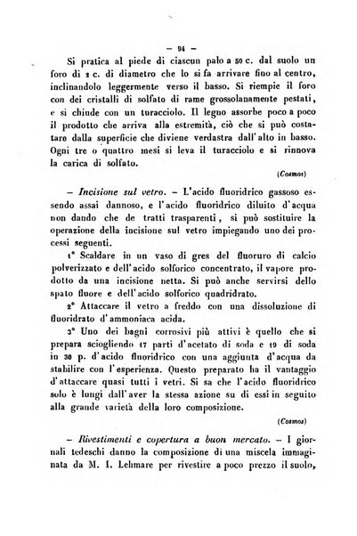 Cronichetta mensuale delle piu importanti moderne scoperte nelle scienze naturali e loro applicazioni alle arti ed industria