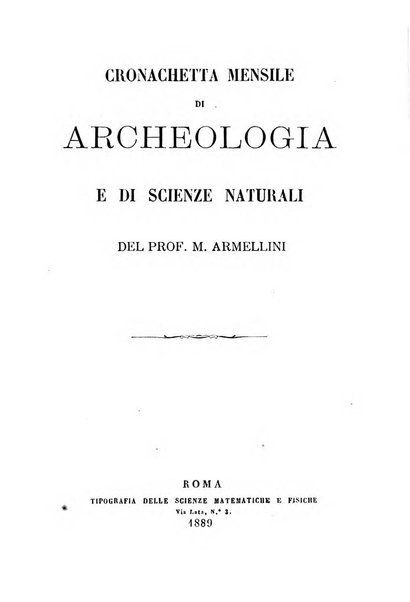 Cronichetta mensuale delle piu importanti moderne scoperte nelle scienze naturali e loro applicazioni alle arti ed industria