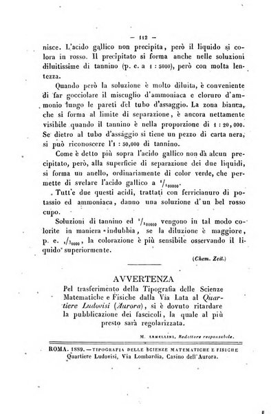 Cronichetta mensuale delle piu importanti moderne scoperte nelle scienze naturali e loro applicazioni alle arti ed industria