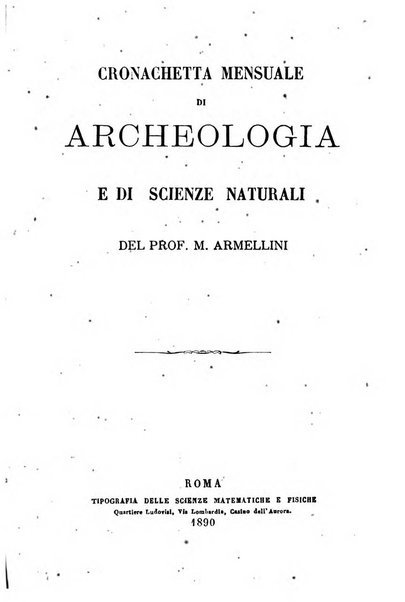 Cronichetta mensuale delle piu importanti moderne scoperte nelle scienze naturali e loro applicazioni alle arti ed industria