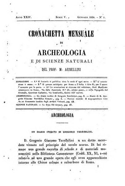 Cronichetta mensuale delle piu importanti moderne scoperte nelle scienze naturali e loro applicazioni alle arti ed industria