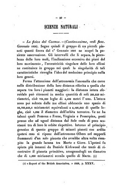 Cronichetta mensuale delle piu importanti moderne scoperte nelle scienze naturali e loro applicazioni alle arti ed industria