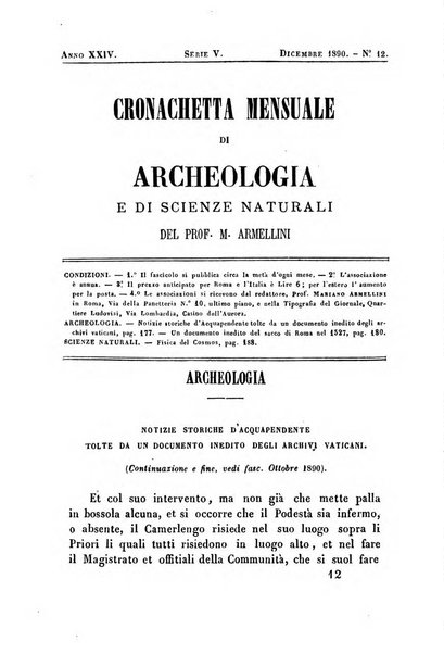 Cronichetta mensuale delle piu importanti moderne scoperte nelle scienze naturali e loro applicazioni alle arti ed industria