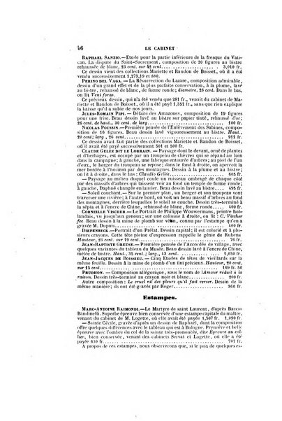 Le cabinet de l'amateur et de l'antiquaire revue des tableaux et des estampes anciennes, des objets d'art, d'antiquite et de curiosite