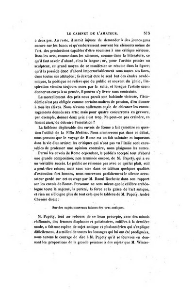 Le cabinet de l'amateur et de l'antiquaire revue des tableaux et des estampes anciennes, des objets d'art, d'antiquite et de curiosite